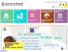 Tablet Screenshot of comune.medolla.mo.it
